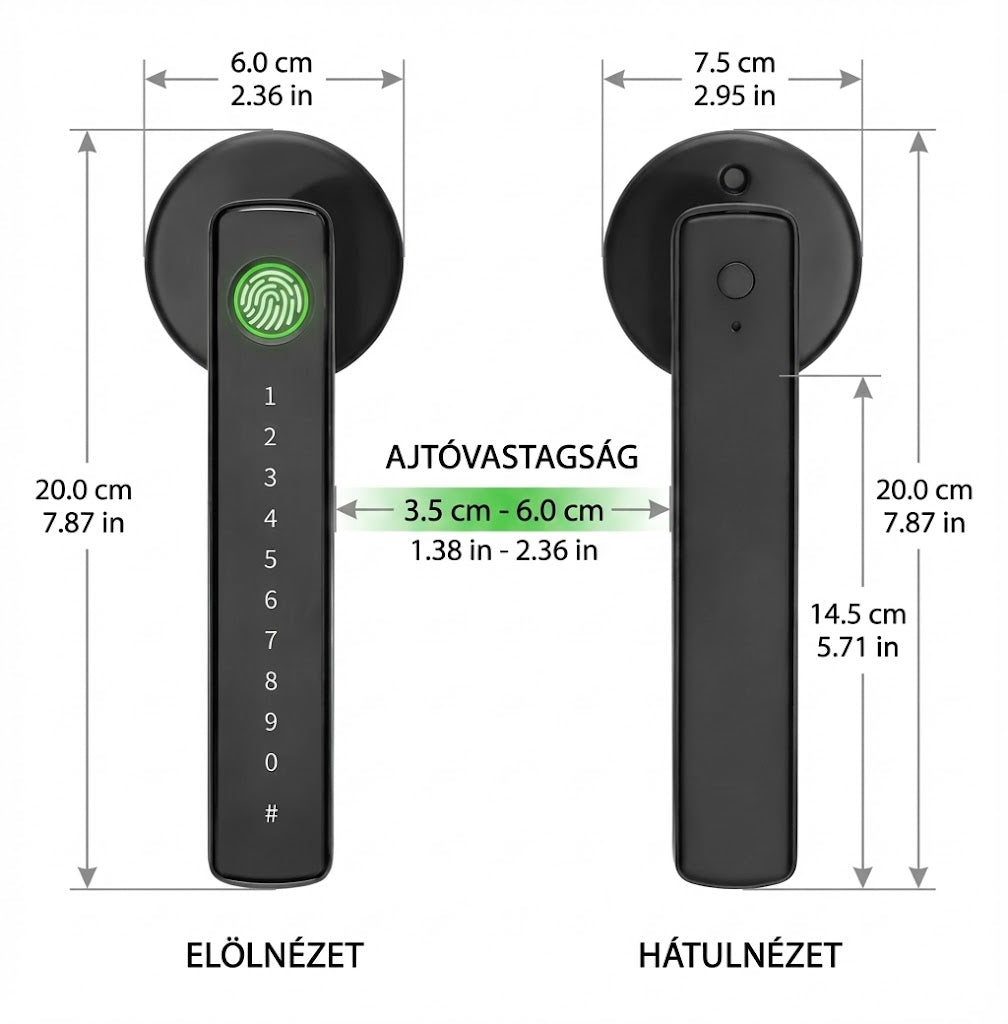 SmartLock™ 4 az 1-ben okos kilincszár